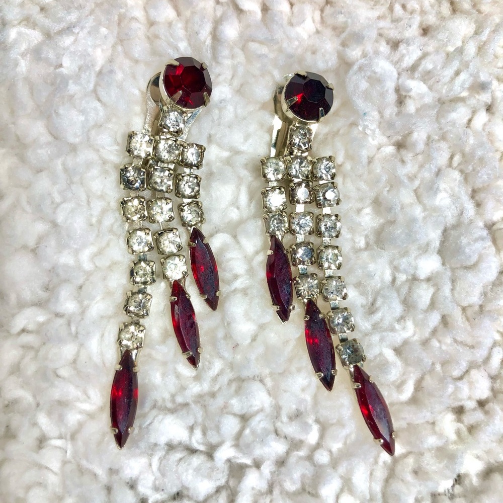 Vintage Chandelier Clip-On Earrings